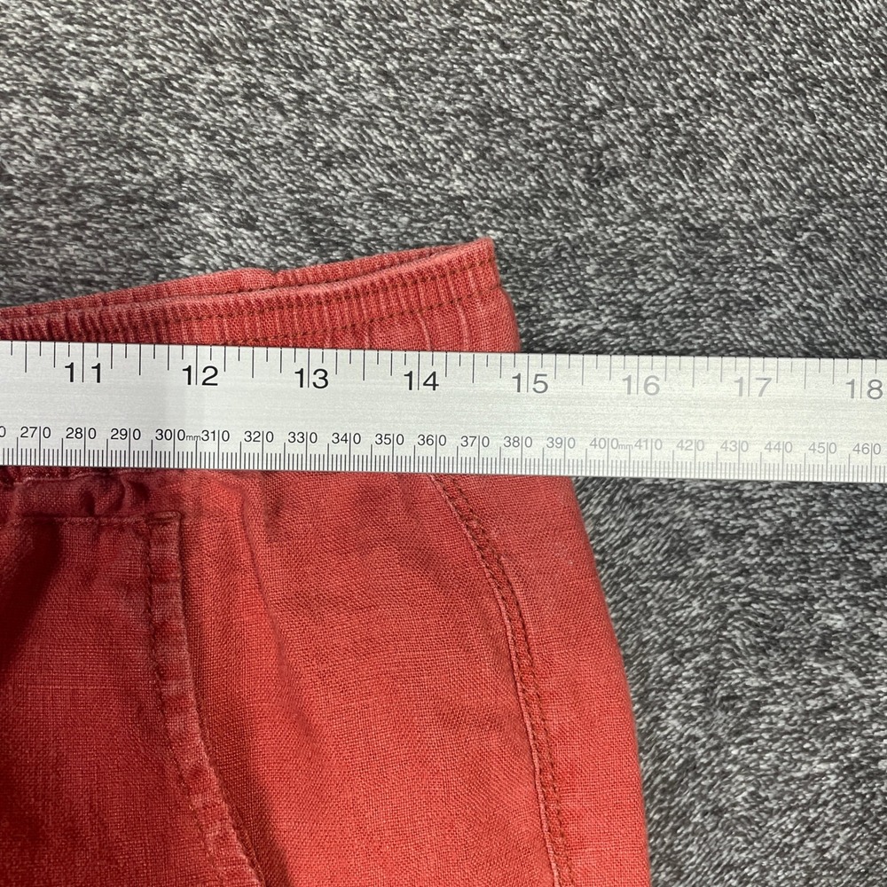 Sanctuary Linen Cargo Pants Womens Medium Coral 100% Elastic Drawstring Waist - Picture 11 of 13